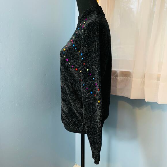 NWT ModCloth Deck The Halls With Glitz Mock Neck Sweater Size Small - Picture 3 of 7